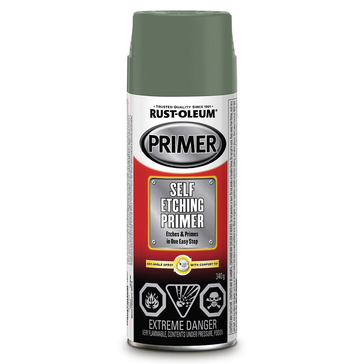 Automotive Self-Etching Primer, Green, 340-g