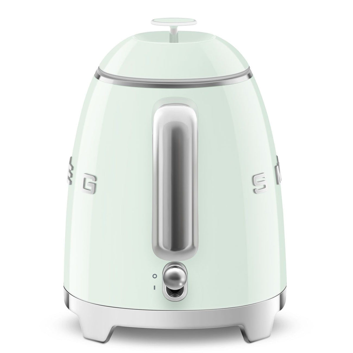 50's 1400W Retro Style Electric Mini Countertop Kettle with Cordless Base, Pastel Green, 0.8-L