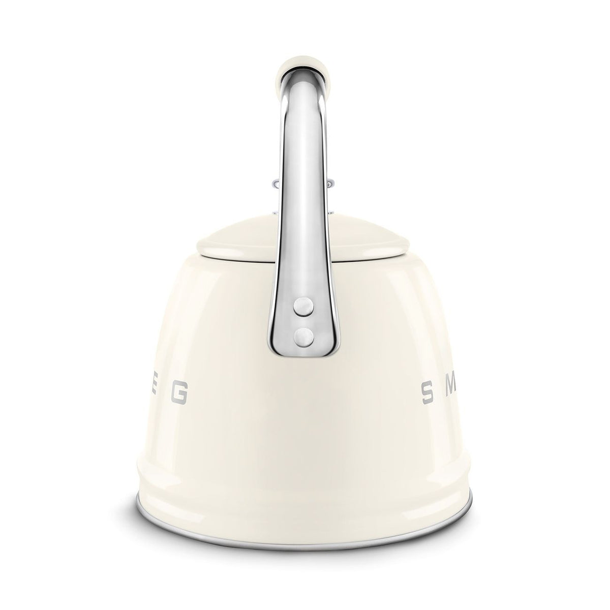 Traditional Stove Top Whistling Kettle, Cream, 2.3-L