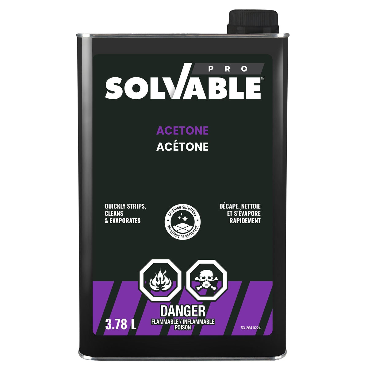 Professional Grade Acetone, 3.78-L