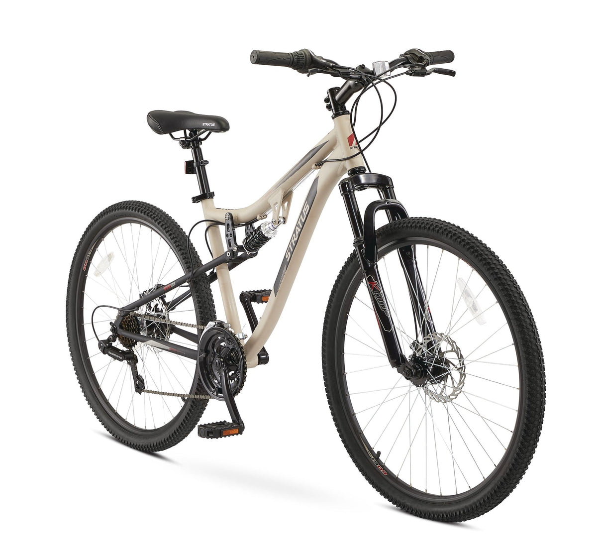 Striker Adult Bike, 21-Speed, 17-in Aluminum Frame, 27.5-in, Beige