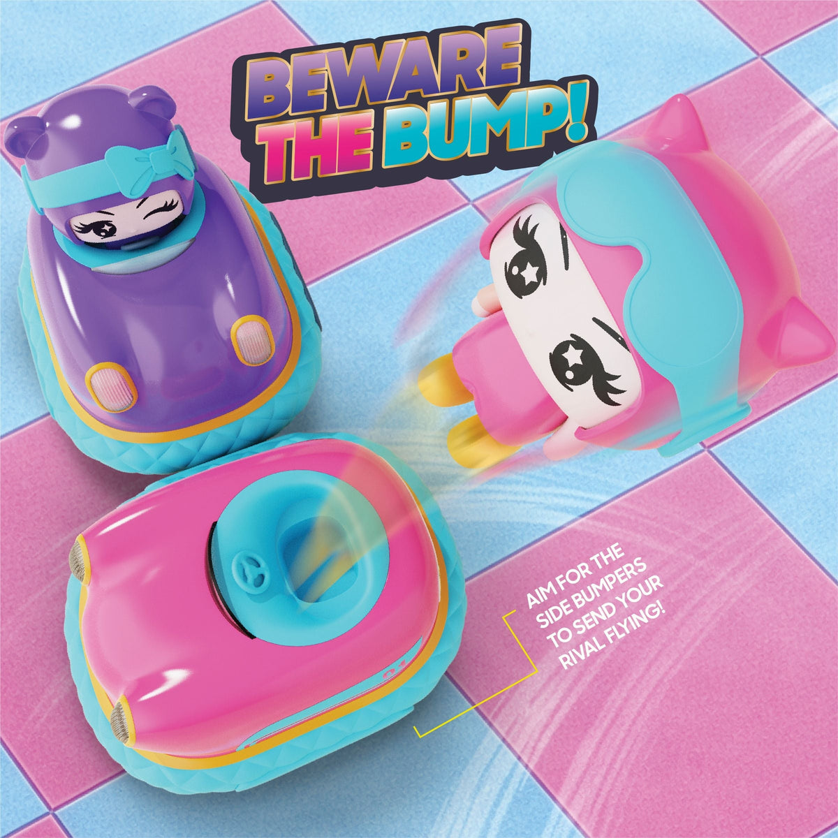 Turbo Twins Bumper Cars Pink