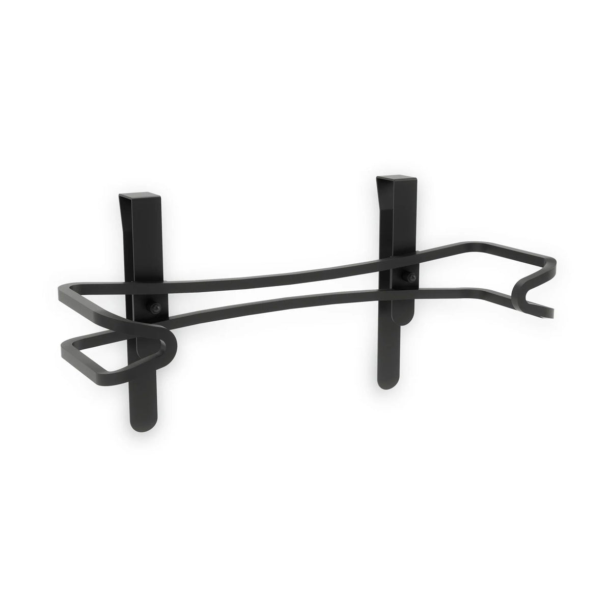 Squire Under Cabinet/Wall Mount Metal Paper Towel Holder with Mounting Hardware, Black