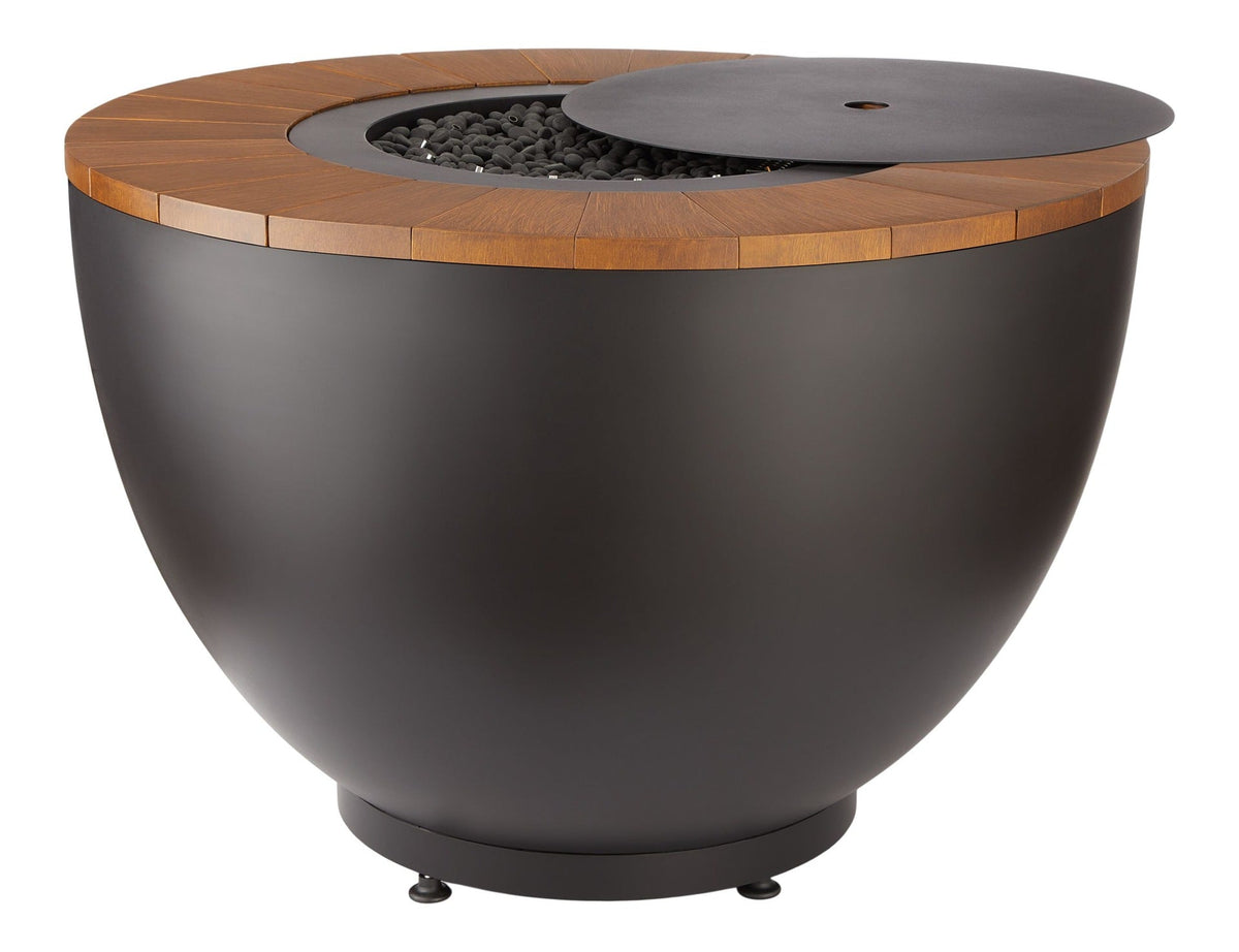 Round Outdoor Gas Fire Table, 65,000 BTUs, 36-in