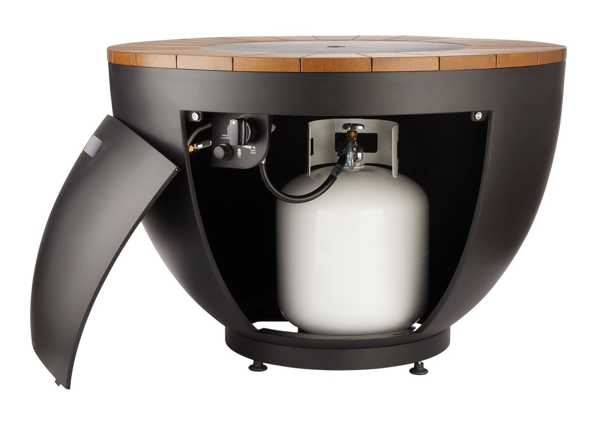 Round Outdoor Gas Fire Table, 65,000 BTUs, 36-in