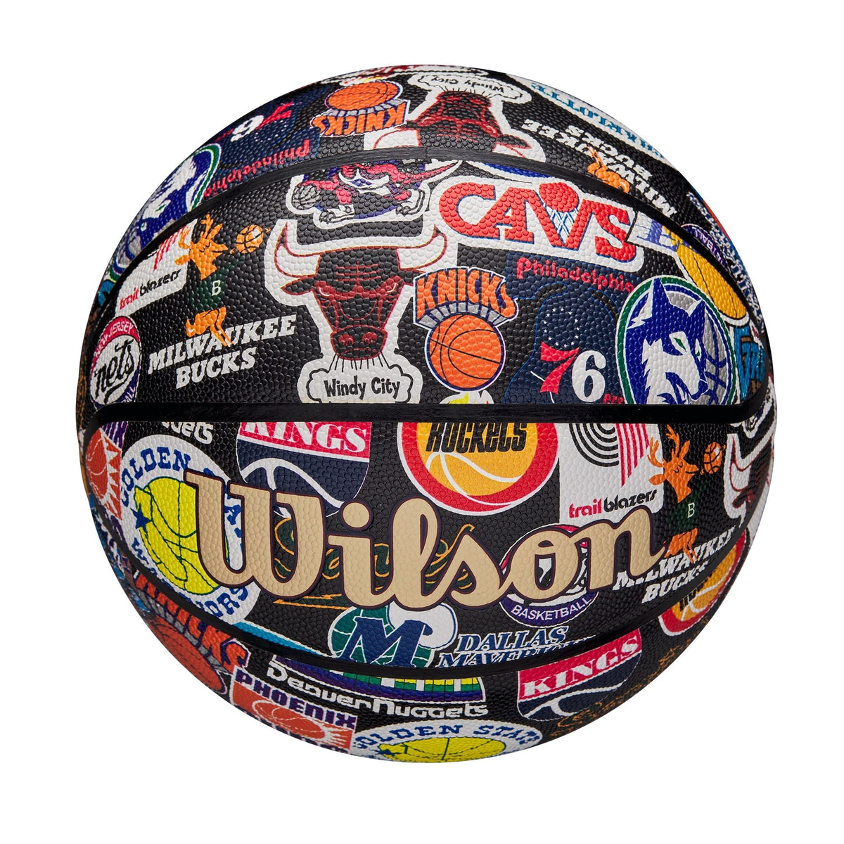 All Team Retro Classic Composite Leather Basketball, Official Size