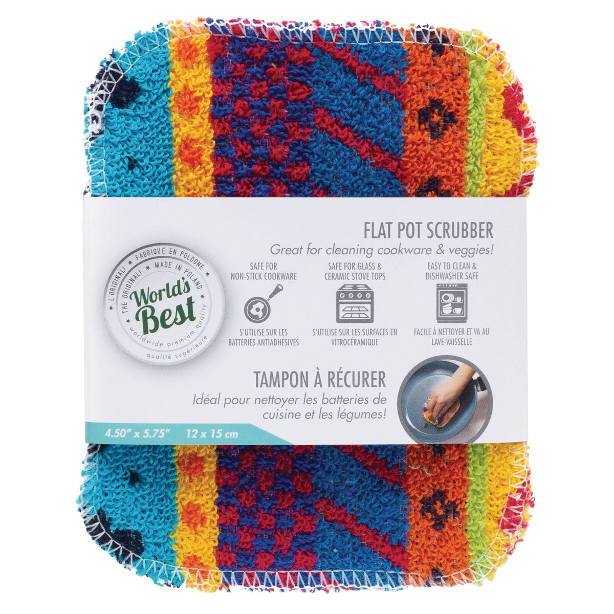 Flat Pot Scrubber, 1-pk