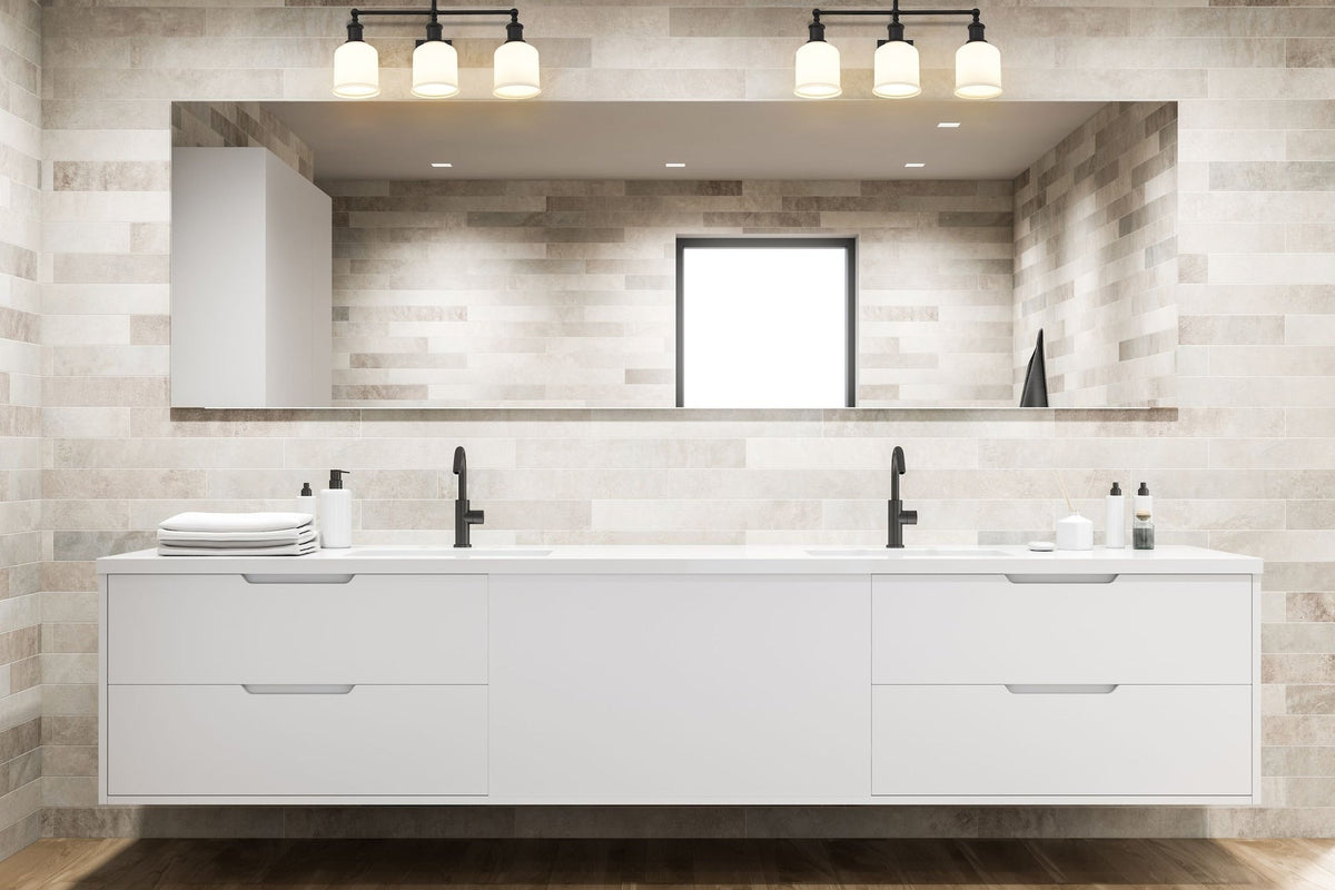 Bryant 3-Light Vanity Light, Black with Opal Shade