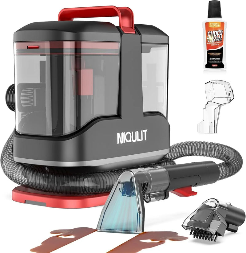 Portable Spot Cleaner Machine for Carpet and Upholstery, 15Kpa Powerful Suction for Pet Stain, Couche & Car, with Dual BrushHeads & Self-Cleaning System, Spot Cleaner for Area Rug, Stair and Furniture R7230