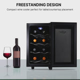 Koolatron 8 Bottle Wine Cooler Thermoelectric Freestanding Wine Fridge