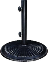 50-pound classic market model sunshade stand (matte black coating)