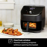 Instant Vortex Plus 6QT ClearCook Air Fryer, Clear Windows, Custom Program Options, 6-in-1 Functions, Crisps, Broils, Roasts, Dehydrates, Bakes, Reheats, from the Makers of, Black