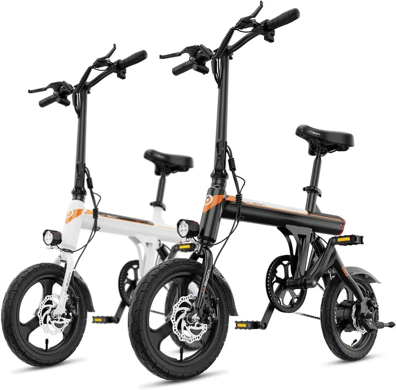 EB3 Electric Bike Adults 21mph, 500W Peak Motor, 270Wh Battery, Rear Suspension, 3 Levels Assist, 14" Folding Ebike for Adults and Teens, Complies to UL2849 Y2939