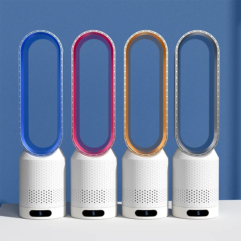 Bladeless Air Cooler – 3-in-1 Fan with Oscillation & Touch Control