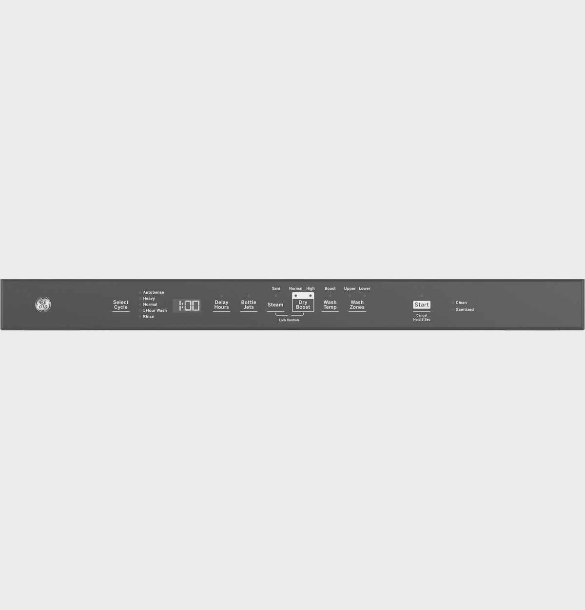 GE Top Control with Stainless Steel Interior Dishwasher with Sanitize Cycle GDT670SFVDS