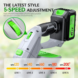 Leaf Blower, 900,000 RPM, 2 x 4.0Ah Batteries & Charger, Handheld Leaf Blowers for Lawn Care, 5 Speed Mode, Portable Lightweight Grass Blower for Yard, Patio Use