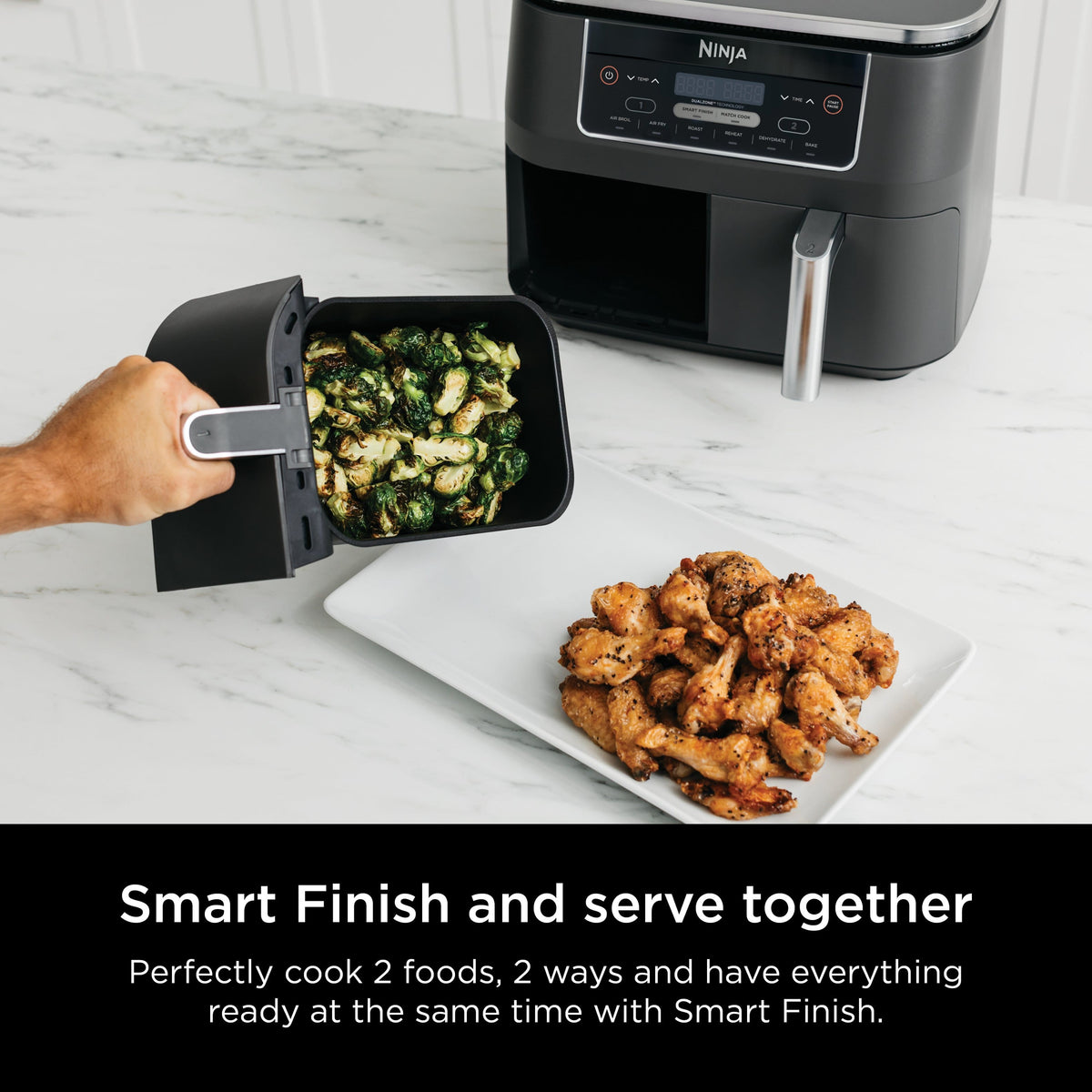 Ninja DualZone 6-in-1 8-Qt Air Fryer – Black