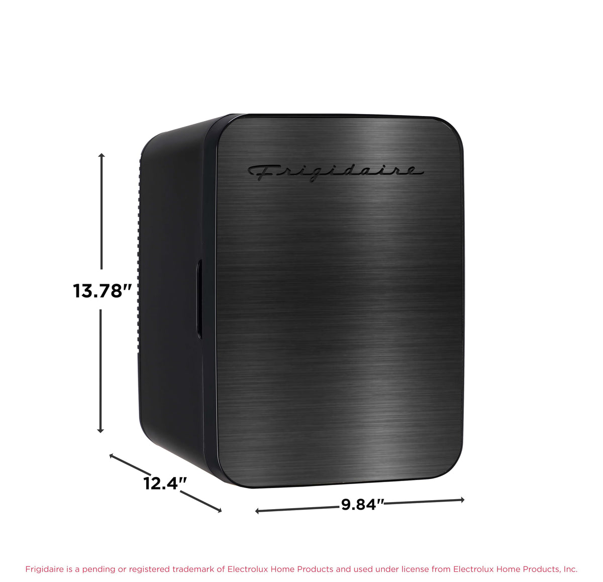 10L 15-Can Mini Personal Fridge – Black Stainless