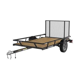 Karavan 5 ft. x 8 ft. Wood Floor Utility Trailer w Sliding Rail System S7631