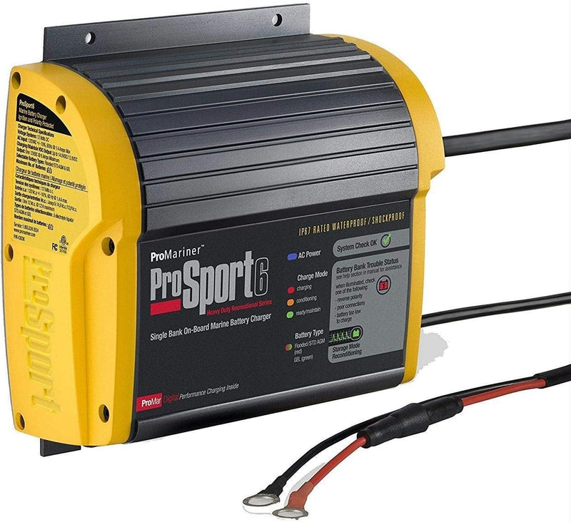 20 amperes, 12/24 volts, 2 battery packs, waterproof, waterproof battery charger for use on water. N5086