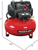 Air Compressor, 6-Gallon, Pancake, Oil-Free (C2002-ECOM)