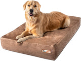 Fashion oversized dog bed (XL size, dark gray) - Thickness 7 inches, soft and comfortable, ergonomic cushion - Oversized dog bed - Durable and washable microfiber cover