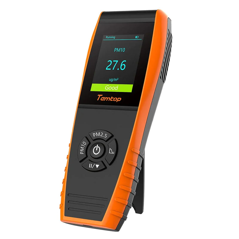 Air Quality Monitor PM2.5 PM10 Particle Counter, Formaldehyde, Temperature, Humidity, TVOC AQI Tester for Indoor/Outdoor Air Pollution Detection w/Data Export B5882
