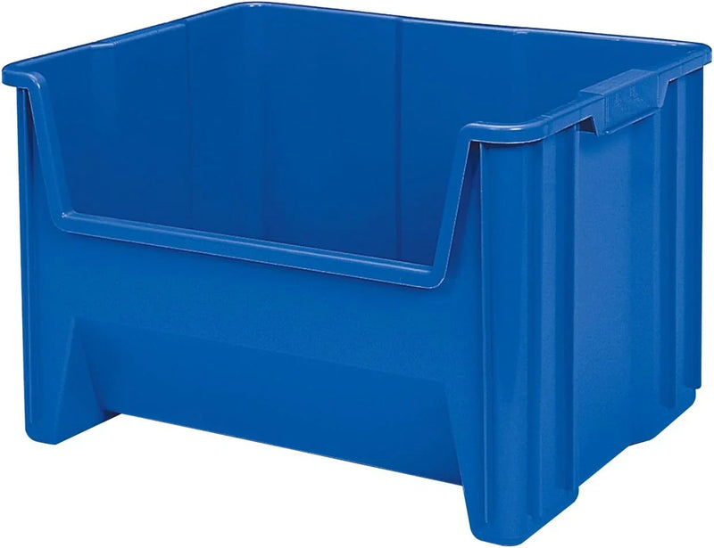 Akro-Mils 13017 Stack-N-Store Heavy Duty Stackable Open Front Plastic Storage Container Bin, (15-Inch x 20-Inch x 12-1/2-Inch), Gray, (3-Pack) F2513