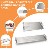 Adjustable baking pan heating/cooling rack, suitable for baking pan accessories, with dimensions of 17 inches, 22 inches, 28 inches, 36 inches. Universal stainless steel heating tray/heating rack shelf/heater
