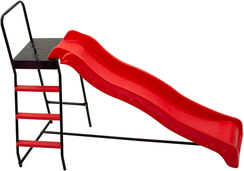 Trampoline Step N Slide | Fun Indoor & Outdoor Ladder and Wave Slide Set – Perfect for Round or Rectangle Trampolines with or Without Net C2118