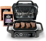 The wood-fire professional outdoor grill is equipped with an internal thermometer. It is a 7-in-one multi-functional grill, a barbecue smoker, an outdoor air fryer, featuring baking, roasting, dehydrating and grilling functions. It adopts the wood-fi