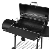Gourmet 30" BBQ Charcoal Grill and Offset Smoker