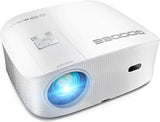 Intelligent 4K projector, equipped with 5G WIFI and Wireless functions, supports Dolby sound effect, outdoor projector, 400-inch zoom home theater projector, compatible with TV stick.