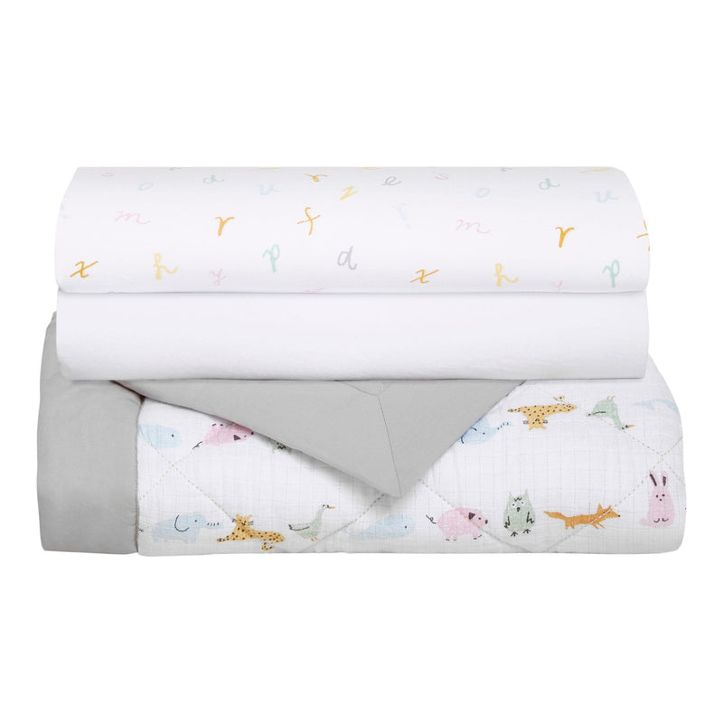 Alphabet Animals Bedding Set, 3-pc V6215