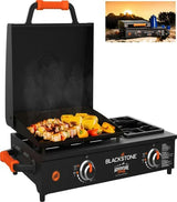 adventure ready 17 inch tabletop griddle with range top black