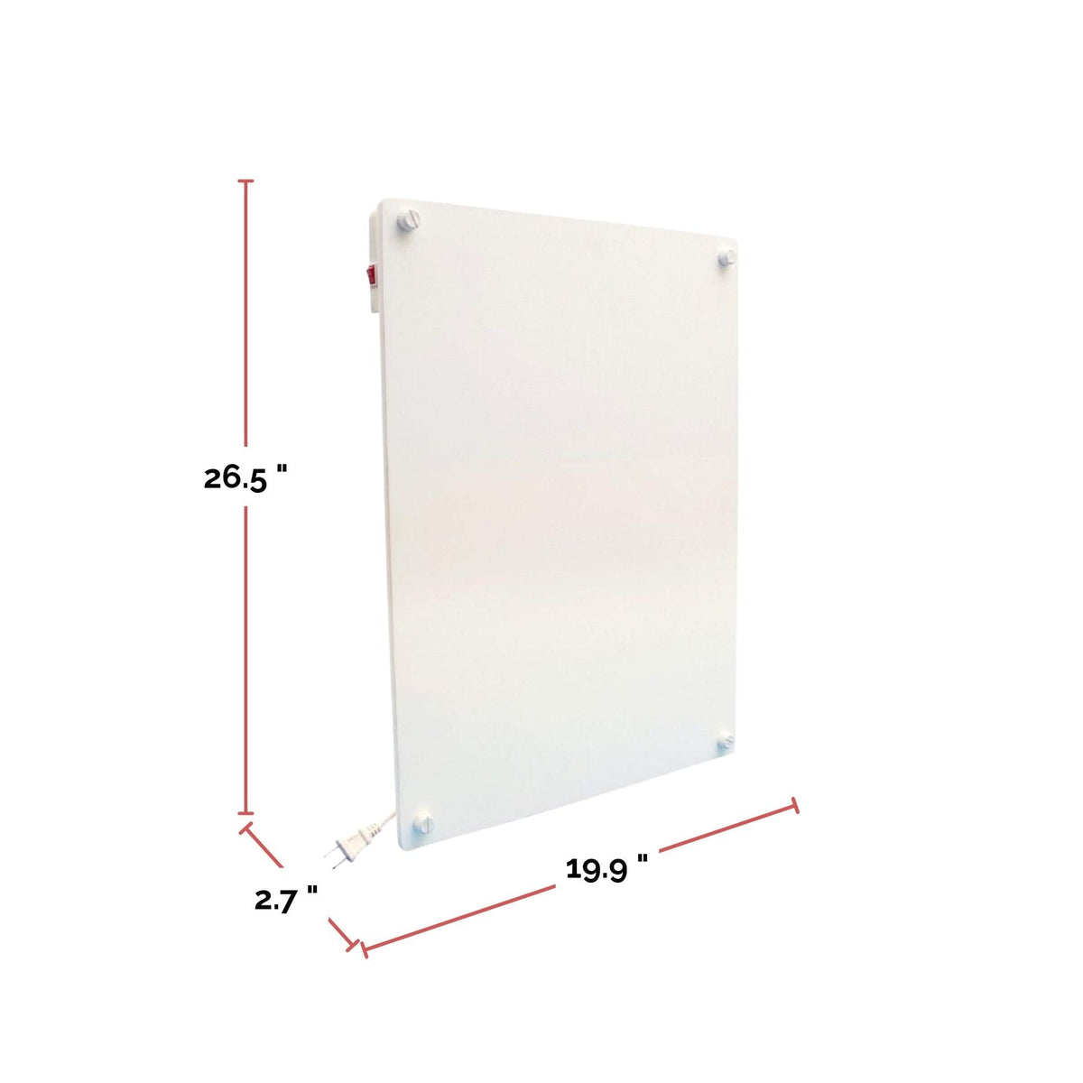 Ceramic Electric Wall-Mounted Heater, 250W, White