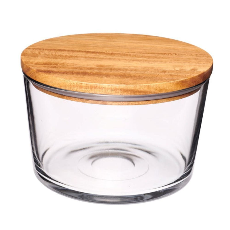 Large Bowl with Acacia Lid D1915