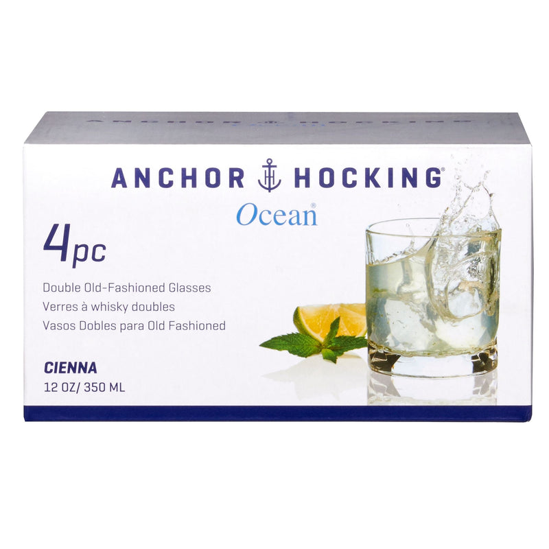 Ocean Cienna Rocks Glasses Set, 12-oz, 4-pk C8224