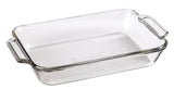 Glass Rectangular Utility Dish, 2-L