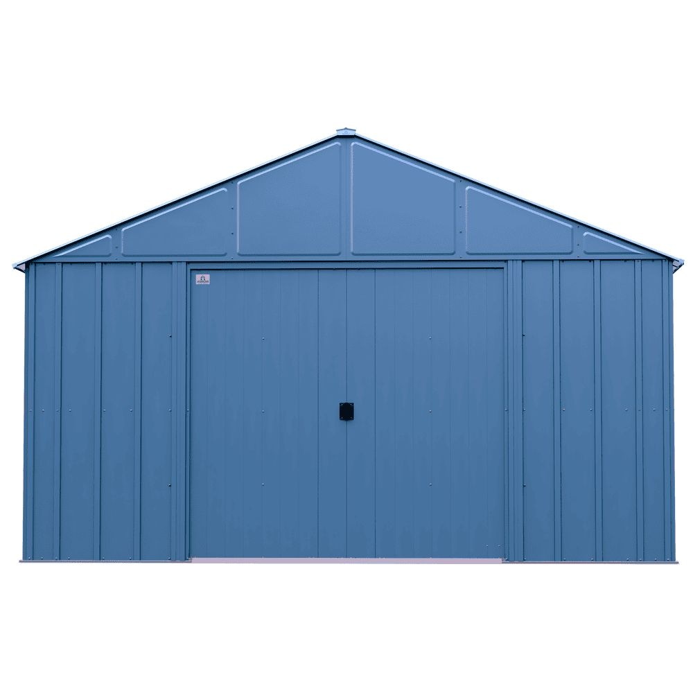 Arrow Classic 12x14-ft Blue Grey Corrosion-Resistant Steel Shed