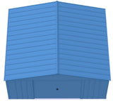Arrow Classic 14x12-ft Blue Grey Corrosion-Resistant Steel Shed