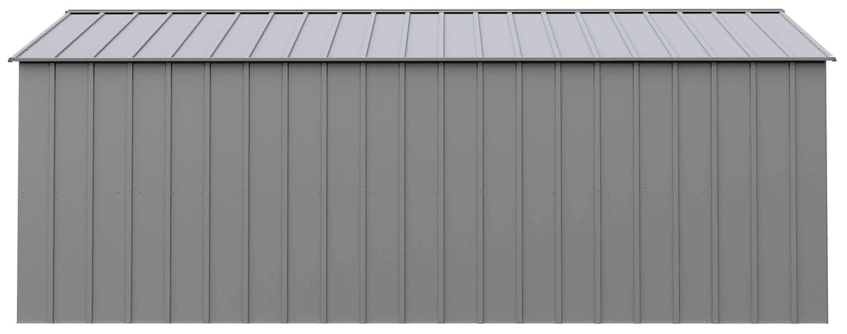 Arrow Classic 14x17-ft Flute Grey Corrosion-Resistant Metal Shed