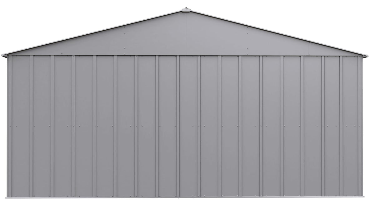 Arrow Classic 14x17-ft Flute Grey Corrosion-Resistant Metal Shed