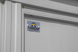 Arrow Classic 14x17-ft Flute Grey Corrosion-Resistant Metal Shed