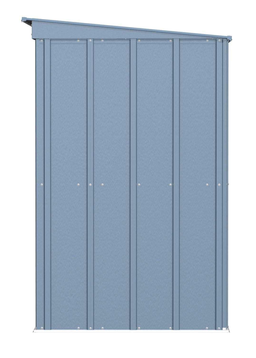 Arrow Classic Galvanized Steel Storage Shed, Blue Grey, 8-ft x 4-ft