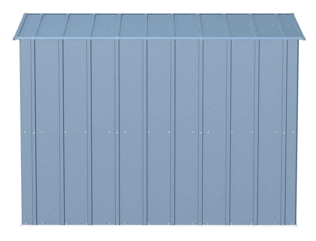 Arrow Classic Galvanized Steel Storage Shed, Blue Grey, 8-ft x 4-ft