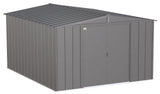 Arrow Classic Galvanized Steel Storage Shed, Charcoal, 10-ft x 12-ft