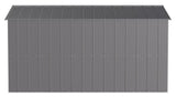 Arrow Classic Galvanized Steel Storage Shed, Charcoal, 10-ft x 12-ft