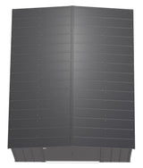 Arrow Classic Galvanized Steel Storage Shed, Charcoal, 10-ft x 12-ft