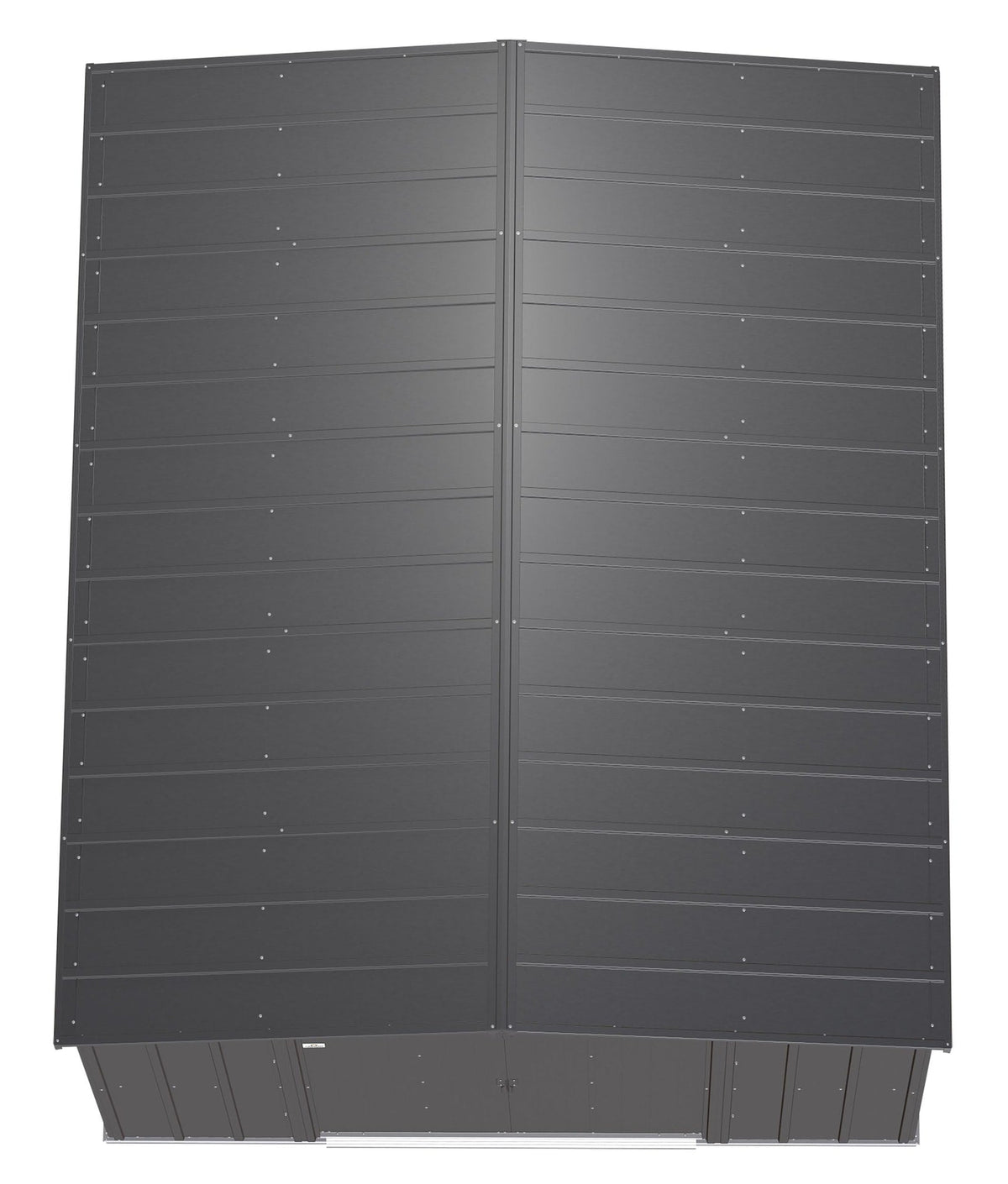 Arrow Classic Galvanized Steel Storage Shed, Charcoal, 10-ft x 12-ft